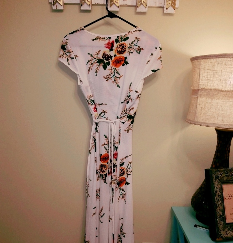 Wrap Around Floral Dress